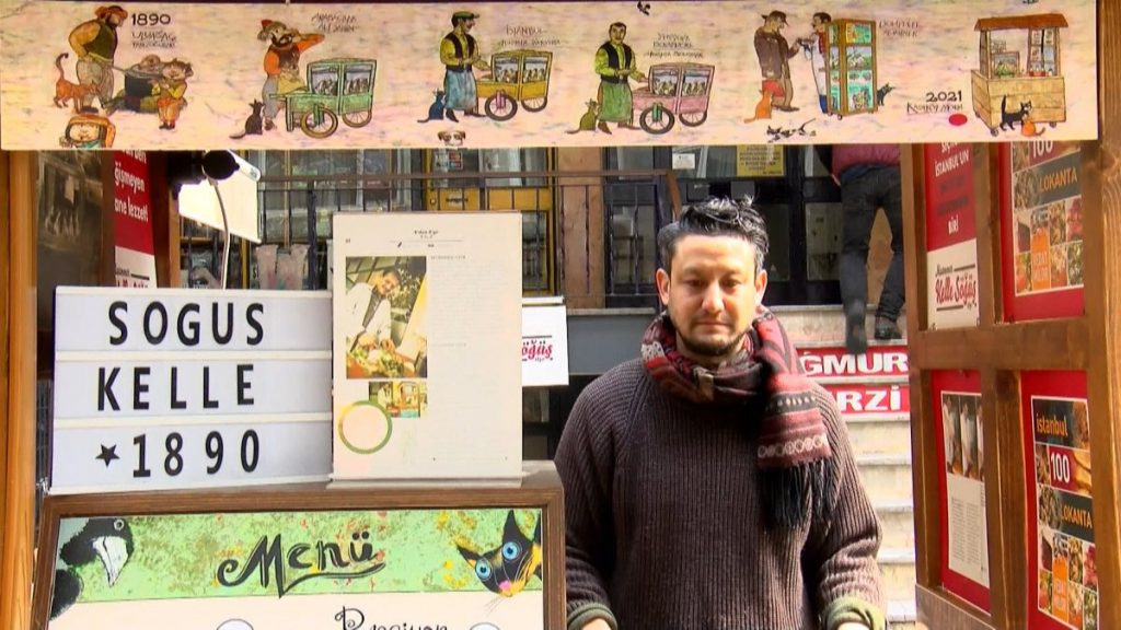 Japon Yuji, Kadıköy’de kelle söğüş satıyor