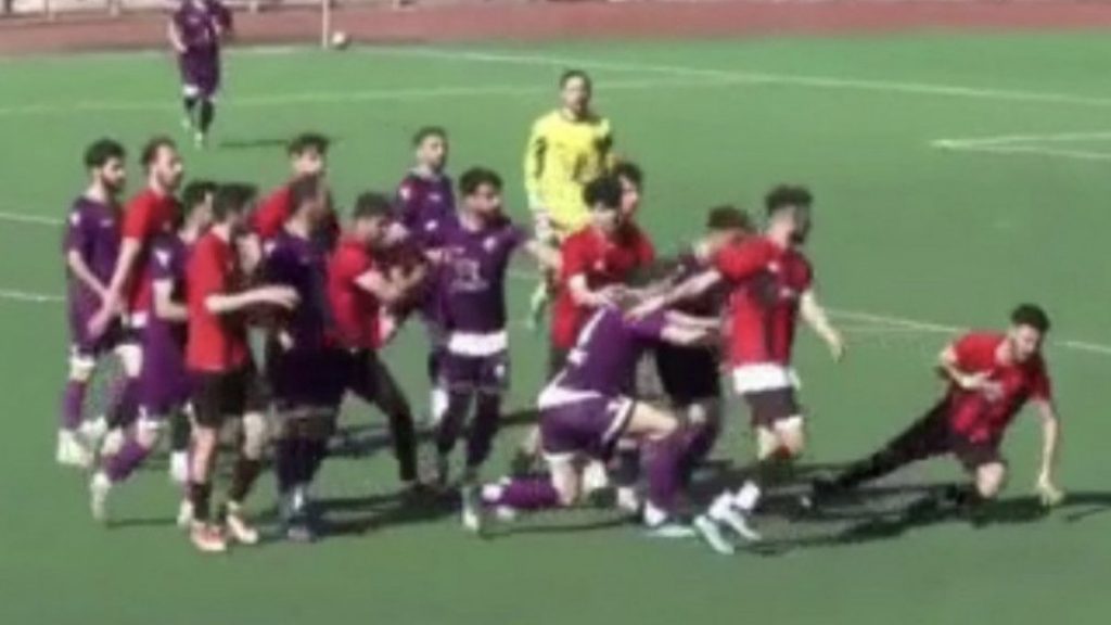 Adıyaman’da amatör futbol maçında kavga