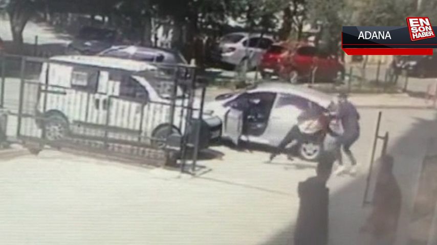 Adana’da polis memurunun, kayınbiraderi tarafından vurulması kameralarda