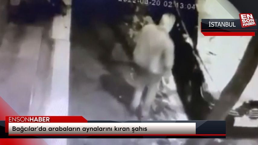 Bağcılar’da arabaların aynalarını kıran şahıs