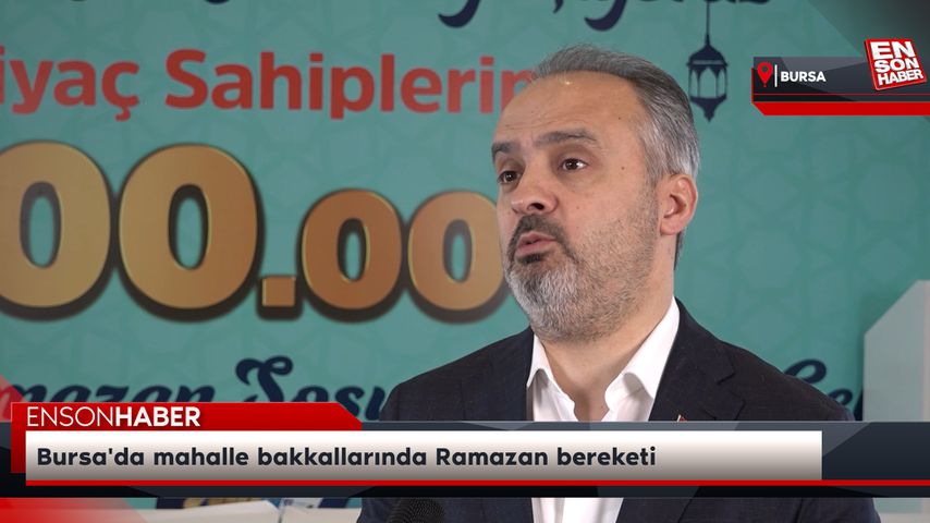 Bursa’da mahalle bakkallarında Ramazan bereketi