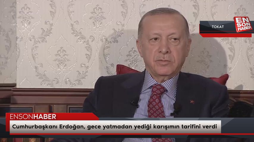 Cumhurbaşkanı Erdoğan, gece yatmadan yediği karışımın tarifini verdi