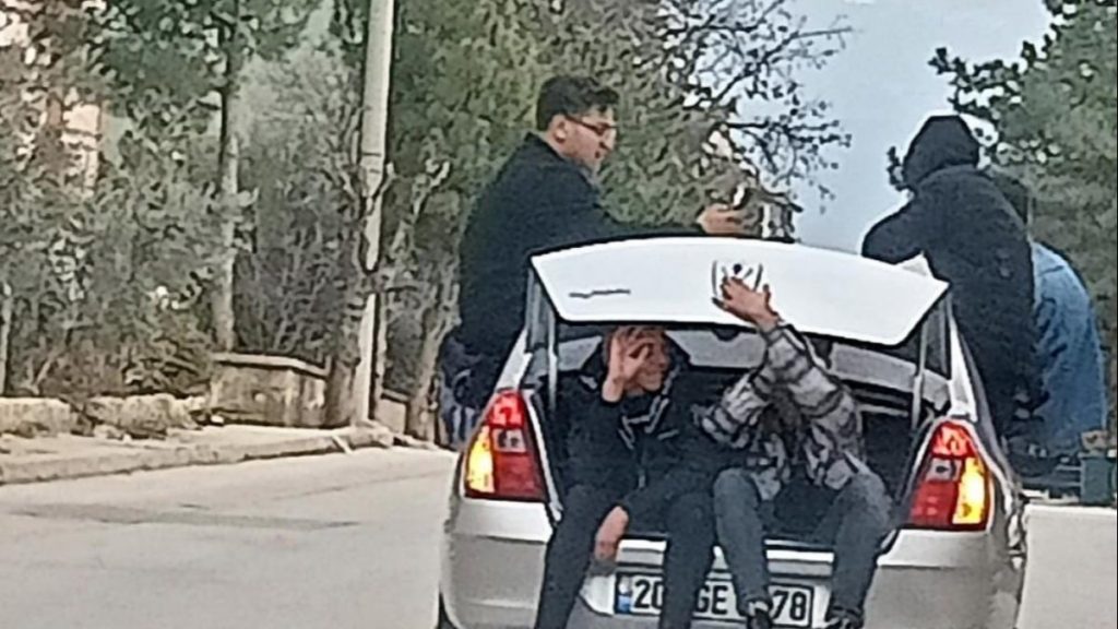 Denizli’de gençlerin tehlikeli yolculuğu