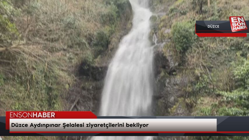 Düzce Aydınpınar Şelalesi ziyaretçilerini bekliyor
