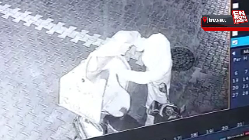 Esenyurt’taki pizza hırsızlığı kamerada