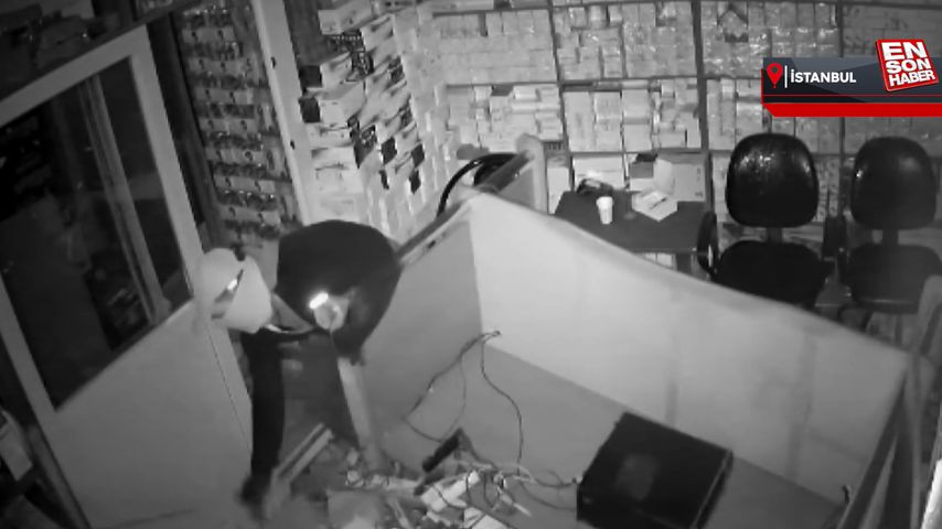 Gaziosmanpaşa’da 400 kiloluk çelik kasayı sürükleyerek çaldılar