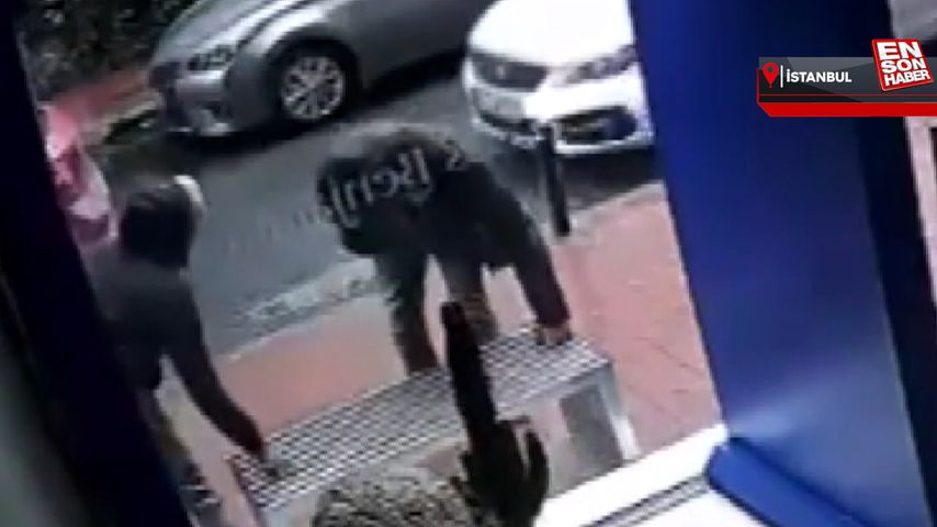 Şişli’de iş yerinin önündeki bankı çaldılar