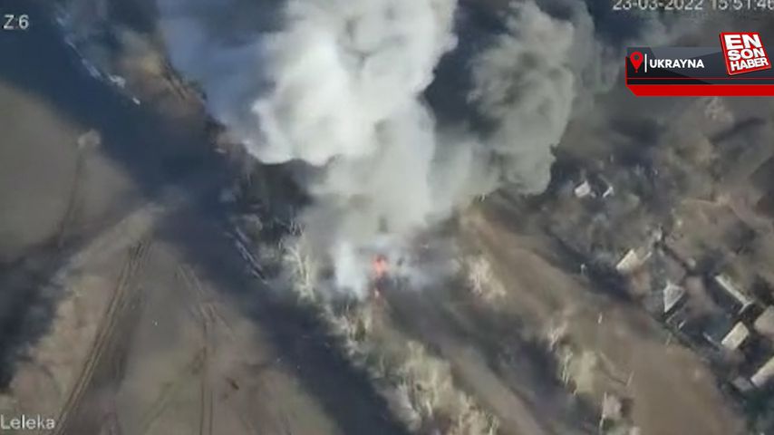 Ukrayna ordusu Rus tankını imha etti