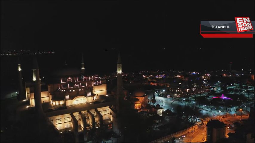 Ayasofya’da mahya hazırlığı