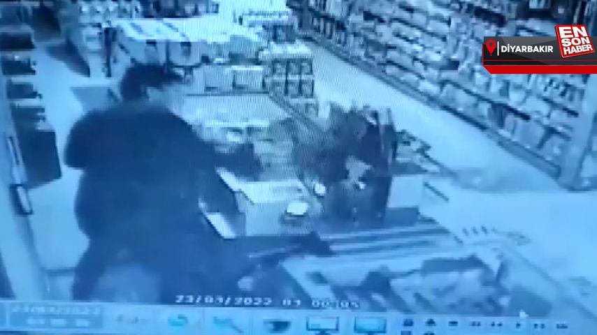 Diyarbakır’da kasayı açamayınca, markete zarar verdi