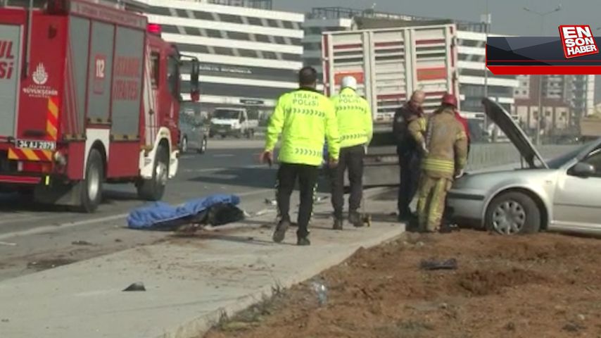 İstanbul’da bozulan aracını tamir eden şahıs, tırın altında kalarak can verdi