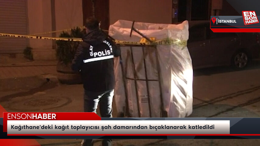 Kağıthane’deki kağıt toplayıcısı şah damarından bıçaklanarak katledildi