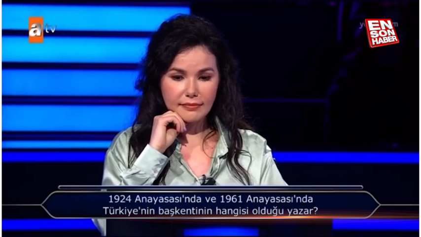 Kim Milyoner Olmak İster’de ‘Türkiye’nin başkenti’ sorusu yarışmacıyı zorladı