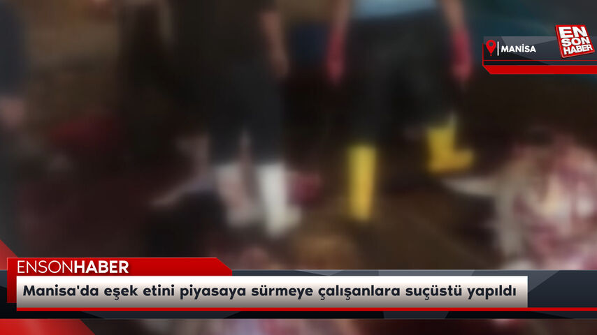 Manisa’da eşek etini piyasaya sürmeye çalışanlara suçüstü yapıldı