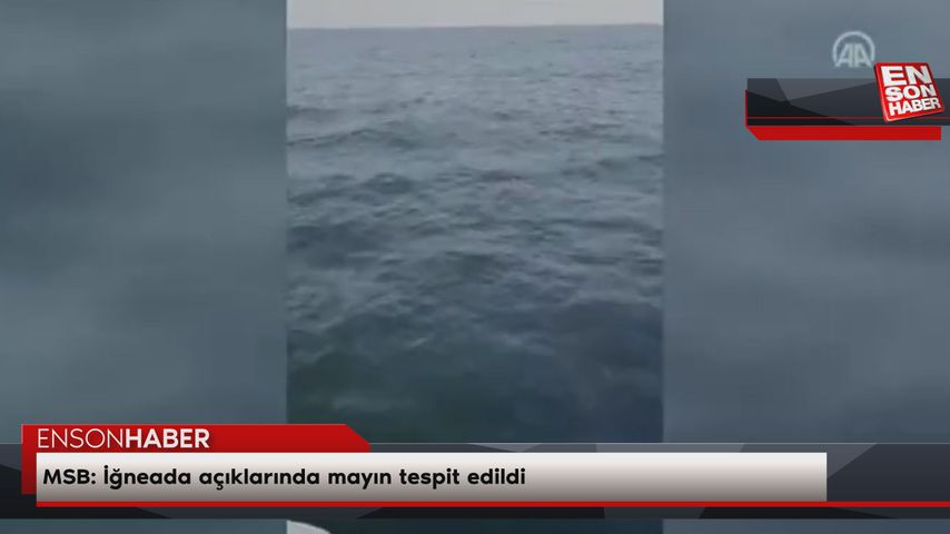 MSB: İğneada açıklarında mayın tespit edildi