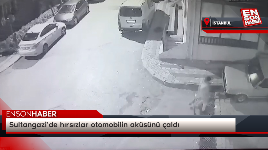 Sultangazi’de hırsızlar otomobilin aküsünü çaldı